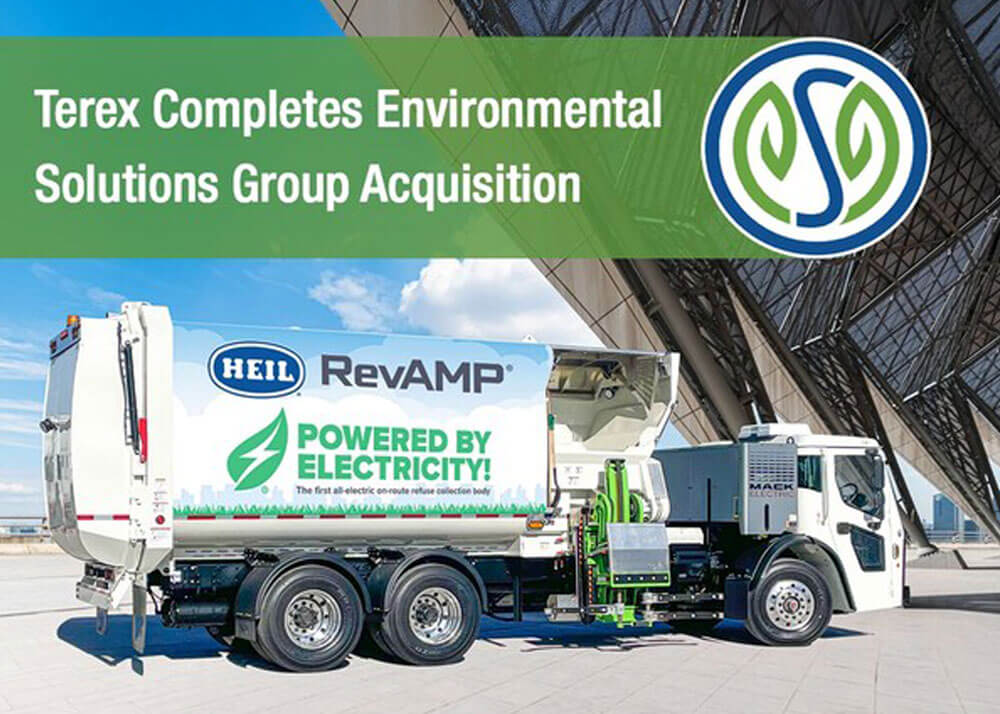 Terex Completes Acquisition of Environmental Solutions Group from Dover Corporation